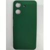 Чехол силиконовый Xiaomi Redmi 13C/POCO C65 Silicone Cover без лого темно-зеленый