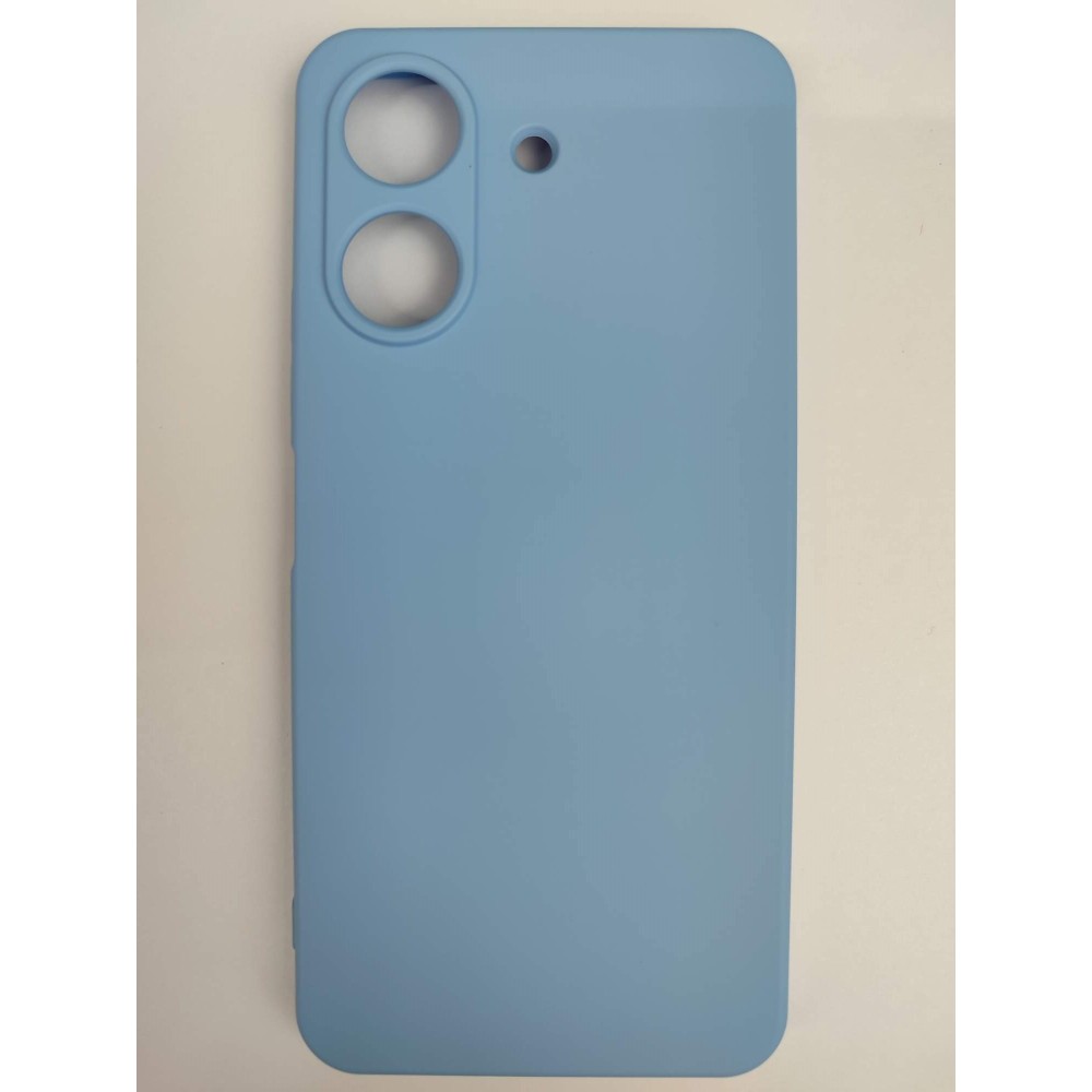 Чехол силиконовый Xiaomi Redmi 13C/POCO C65 Silicone Cover Nano светло-голубой
