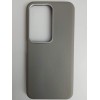 Чехол силиконовый Xiaomi Redmi 15 ЭкоКожа с оободком серый