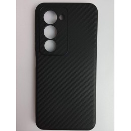 Чехол силиконовый Xiaomi Redmi 15 карбон черный