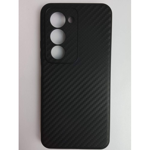 Чехол силиконовый Xiaomi Redmi 15 карбон черный