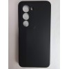 Чехол силиконовый Xiaomi Redmi 15 матовый с защитой камеры черный