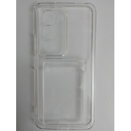 Чехол силиконовый Xiaomi Redmi 15 с визитницей прозрачный