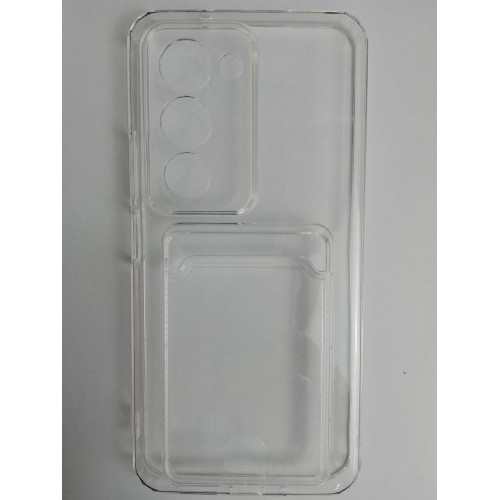 Чехол силиконовый Xiaomi Redmi 15 с визитницей прозрачный