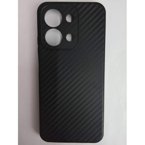 Чехол силиконовый Xiaomi Redmi 15C/POCO C85 карбон черный