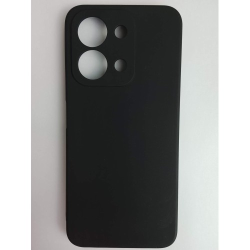 Чехол силиконовый Xiaomi Redmi 15C/POCO C85 матовый с защитой камеры черный