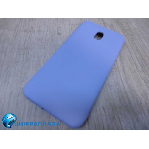 Чехол силиконовый Xiaomi Redmi 8A Silicone Case New Era голубой