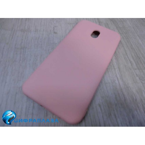 Чехол силиконовый Xiaomi Redmi 8A Silicone Case New Era светло-розовый