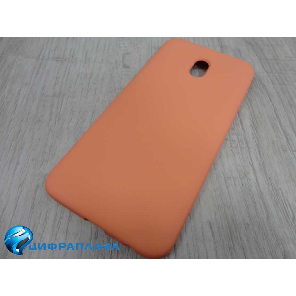 Чехол силиконовый Xiaomi Redmi 8A Silicone Cover Nano оранжевый