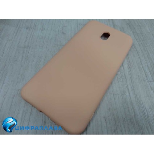 Чехол силиконовый Xiaomi Redmi 8A Soft Touch бледно-розовый