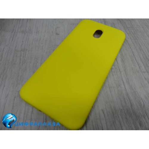Чехол силиконовый Xiaomi Redmi 8A Soft Touch желтый