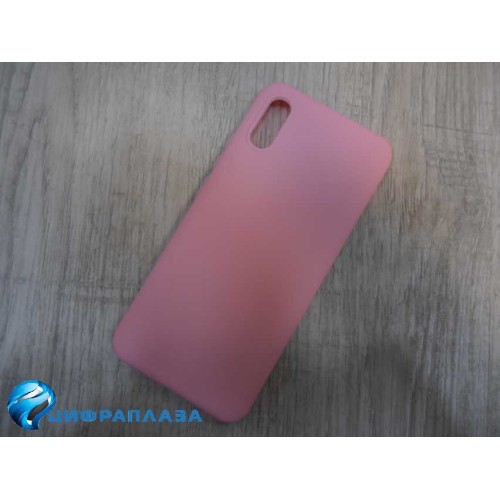 Чехол силиконовый Xiaomi Redmi 9A Soft Touch матовый розовый
