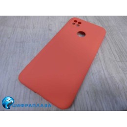 Чехол силиконовый Xiaomi Redmi 9C Silicone Cover Nano оранжевый