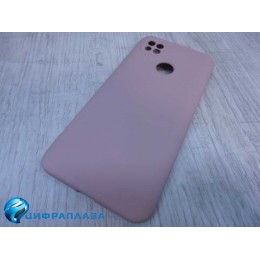 Чехол силиконовый Xiaomi Redmi 9C Silicone Cover пудровый