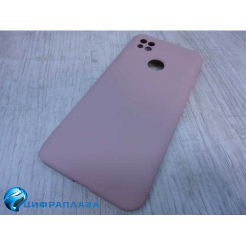 Чехол силиконовый Xiaomi Redmi 9C Silicone Cover пудровый