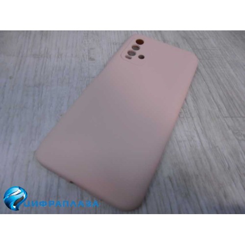 Чехол силиконовый Xiaomi Redmi 9T Silicone Cover Nano 2mm розовый песок