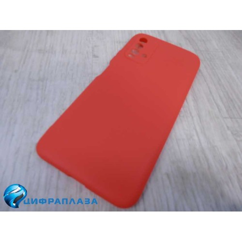 Чехол силиконовый Xiaomi Redmi 9T Soft Touch матовый красный