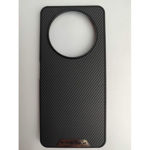 Чехол силиконовый Xiaomi Redmi А3/A3X/POCO C61 RiMBMAX карбон черный