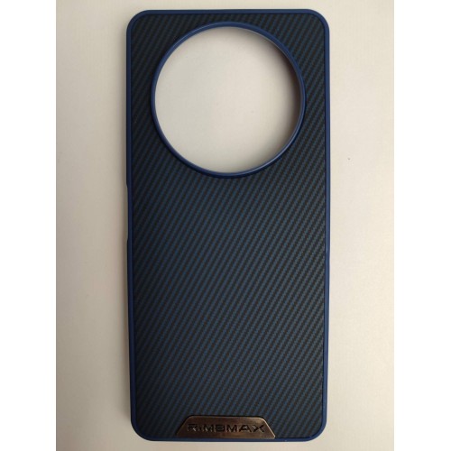 Чехол силиконовый Xiaomi Redmi А3/A3X/POCO C61 RiMBMAX карбон синий