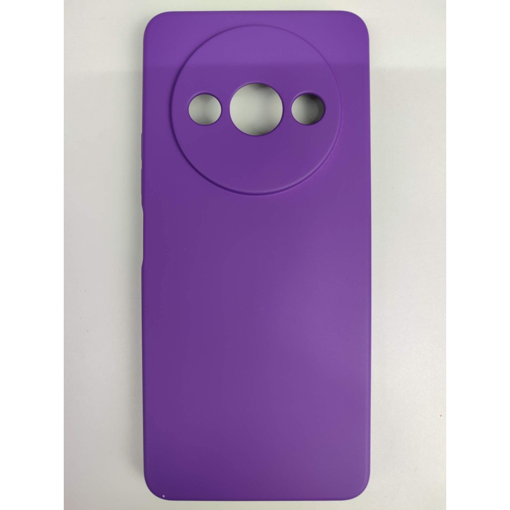Чехол силиконовый Xiaomi Redmi А3/A3X/POCO C61 Silicone Case без лого фиолетовый