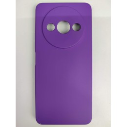 Чехол силиконовый Xiaomi Redmi А3/A3X/POCO C61 Silicone Case без лого фиолетовый