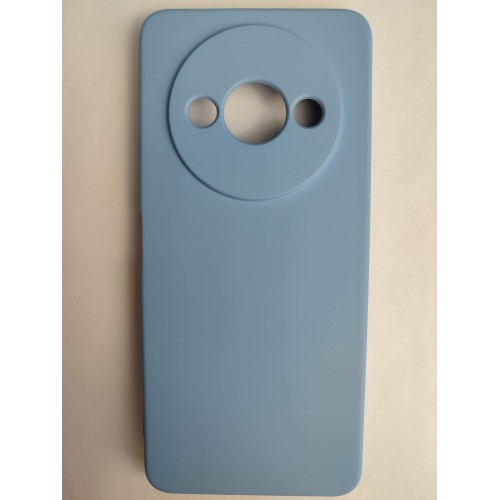 Чехол силиконовый Xiaomi Redmi А3/A3X/POCO C61 Silicone Case без лого голубой