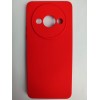 Чехол силиконовый Xiaomi Redmi А3/A3X/POCO C61 Silicone Case без лого красный