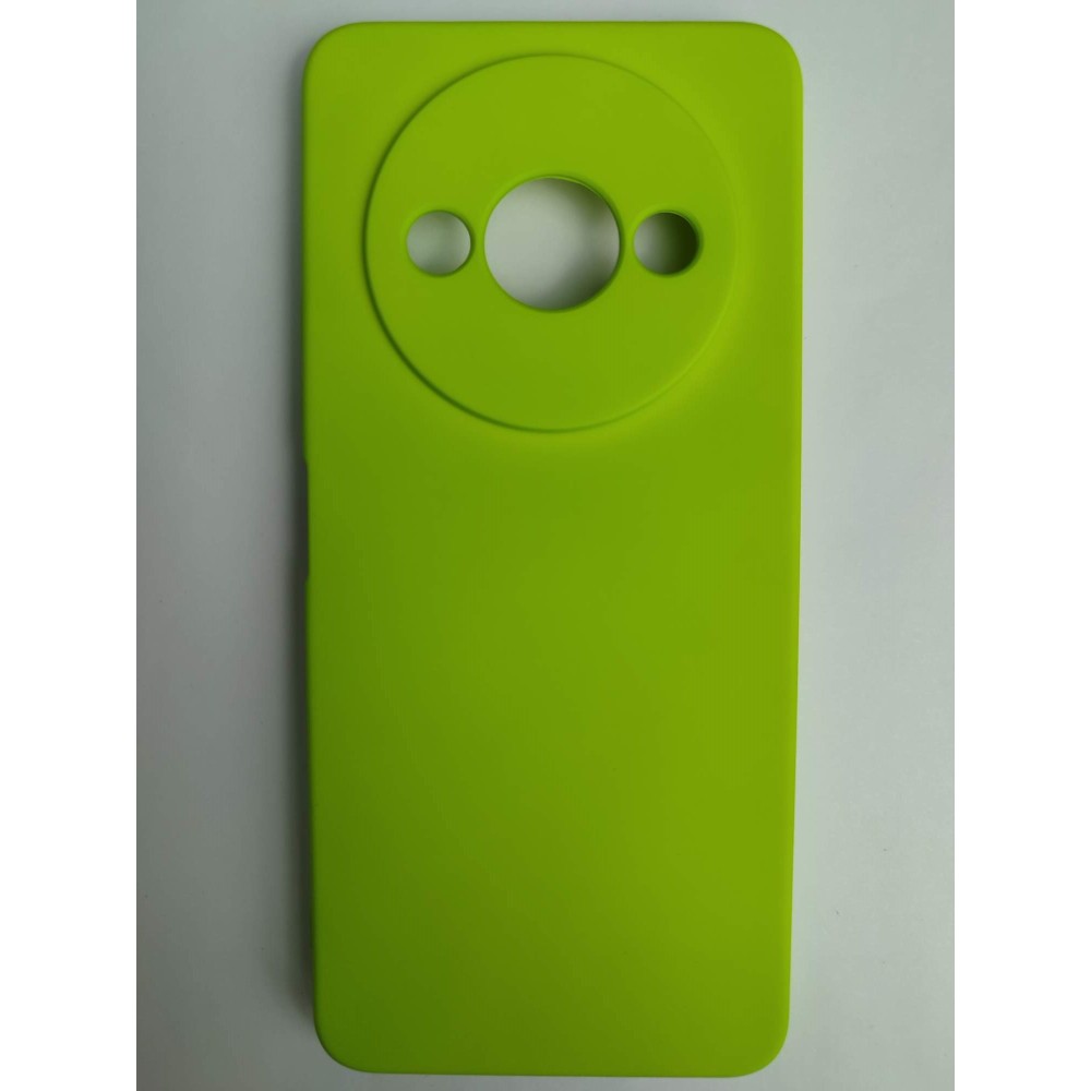 Чехол силиконовый Xiaomi Redmi А3/A3X/POCO C61 Silicone Case без лого салатовый