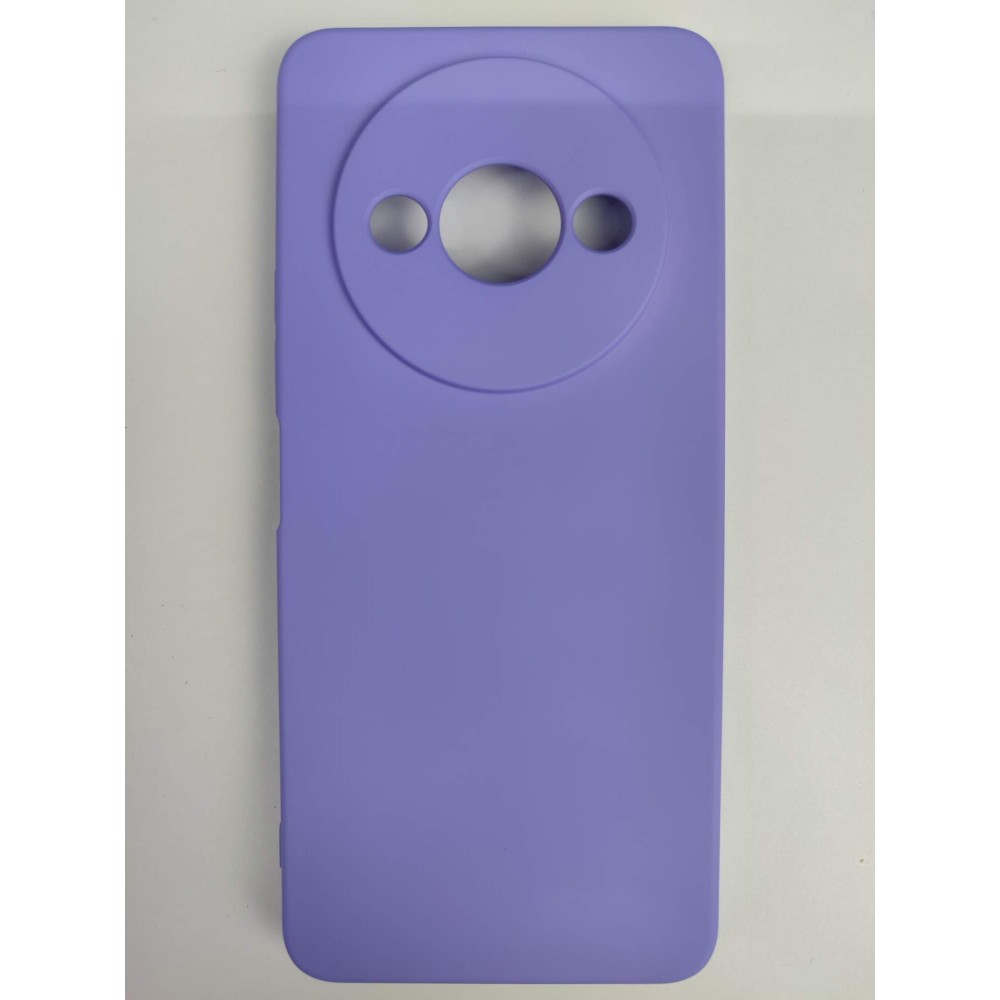 Чехол силиконовый Xiaomi Redmi А3/A3X/POCO C61 Silicone Case без лого сиреневый