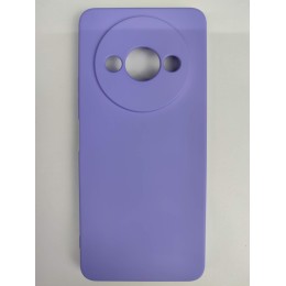 Чехол силиконовый Xiaomi Redmi А3/A3X/POCO C61 Silicone Case без лого сиреневый