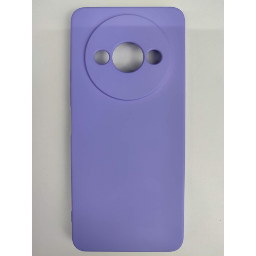 Чехол силиконовый Xiaomi Redmi А3/A3X/POCO C61 Silicone Case без лого сиреневый