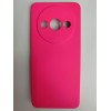 Чехол силиконовый Xiaomi Redmi А3/A3X/POCO C61 Silicone Cover без лого фуксия