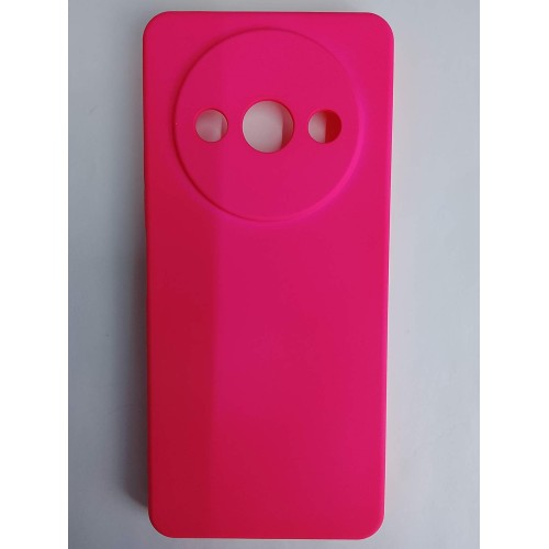 Чехол силиконовый Xiaomi Redmi А3/A3X/POCO C61 Silicone Cover без лого фуксия