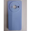 Чехол силиконовый Xiaomi Redmi А3/A3X/POCO C61 Silicone Cover без лого голубой