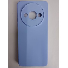 Чехол силиконовый Xiaomi Redmi А3/A3X/POCO C61 Silicone Cover без лого голубой