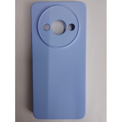 Чехол силиконовый Xiaomi Redmi А3/A3X/POCO C61 Silicone Cover без лого голубой