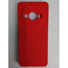 Чехол силиконовый Xiaomi Redmi А3/A3X/POCO C61 Silicone Cover без лого красный