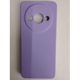 Чехол силиконовый Xiaomi Redmi А3/A3X/POCO C61 Silicone Cover без лого сиреневый
