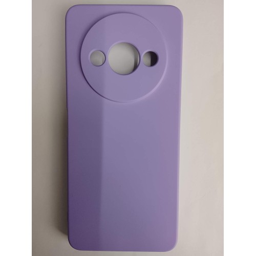 Чехол силиконовый Xiaomi Redmi А3/A3X/POCO C61 Silicone Cover без лого сиреневый