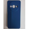 Чехол силиконовый Xiaomi Redmi А3/A3X/POCO C61 Silicone Cover без лого темно-синий