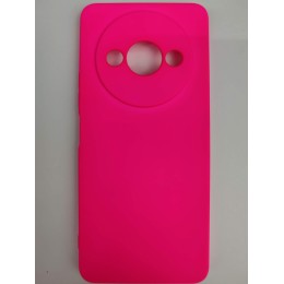 Чехол силиконовый Xiaomi Redmi А3/A3X/POCO C61 Silicone Cover Nano фуксия
