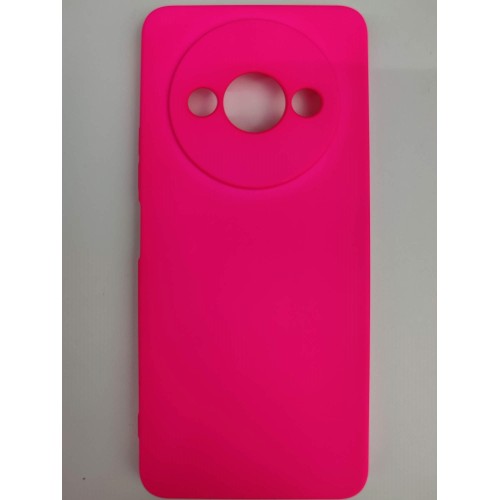 Чехол силиконовый Xiaomi Redmi А3/A3X/POCO C61 Silicone Cover Nano фуксия
