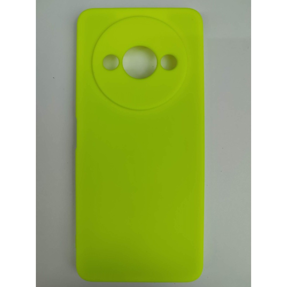 Чехол силиконовый Xiaomi Redmi А3/A3X/POCO C61 Silicone Cover Nano салатовый