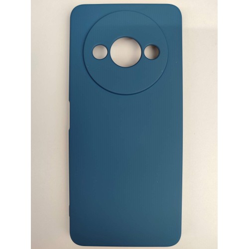 Чехол силиконовый Xiaomi Redmi А3/A3X/POCO C61 Silicone Cover Nano темно-синий