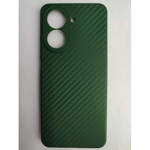 Чехол силиконовый Xiaomi Redmi A5/POCO C71 карбон зеленый