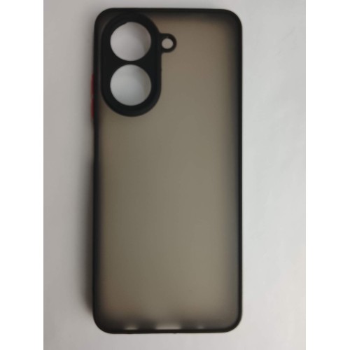 Чехол силиконовый Xiaomi Redmi A5/POCO C71 матовый с окантовкой черный