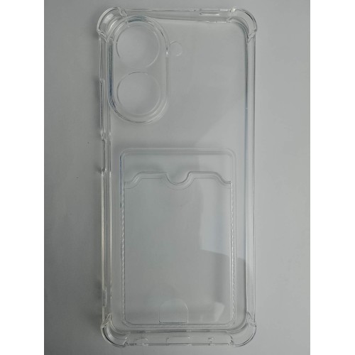 Чехол силиконовый Xiaomi Redmi A5/POCO C71 с визитницей прозрачный