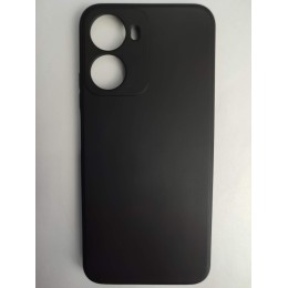 Чехол силиконовый Xiaomi Redmi А7 Pro матовый с защитой камеры черный
