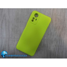 Чехол силиконовый Xiaomi Redmi Note 12S Silicone Cover Nano салатовый