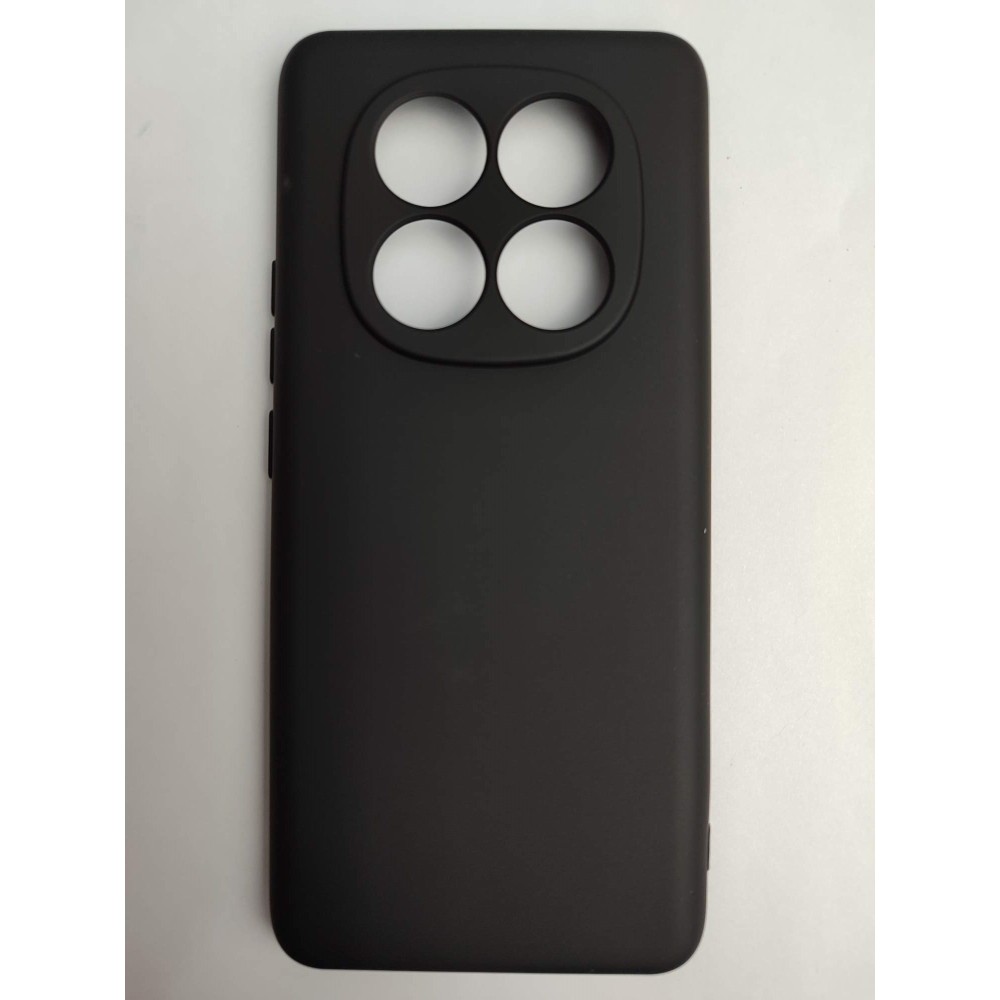 Чехол силиконовый Xiaomi Redmi Note 14 Pro Silicone Cover без лого черный